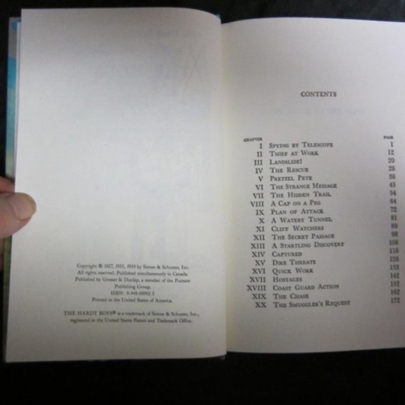 1959 THE HARDY BOYS, HC, #2 IN SERIES, THE HOUSE ON THE CLIFF BY FRANKLIN W DIXO - Picture 5 of 5